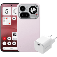 Koop Nothing Phone (4a) Pro 256GB Roze 5G + BlueBuilt Oplader met Usb C Poort 45W Wit - 6151139575540