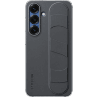Koop Samsung S25 Standing Grip Back Cover Zwart - 8806095867786