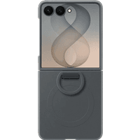 Koop Samsung Galaxy Z Flip 8 Siliconen Back Cover met Magneet Zwart - 8806099229399