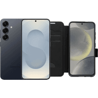Koop Samsung Galaxy S25 256GB Zilver 5G + BlueBuilt Book Case Zwart - 6151126632645