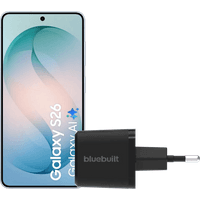 Koop Samsung Galaxy S26 256GB Lichtblauw 5G + BlueBuilt Oplader 45 Watt Zwart - 6151134327366