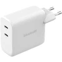 Koop BlueBuilt 100W GaN Oplader met 2 Usb C Poorten Wit - 8720627636681