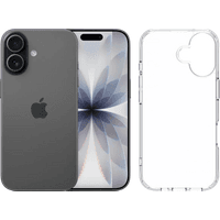 Koop Apple iPhone 17 256GB Zwart + BlueBuilt Protective Back Cover Transparant - 6151130082009