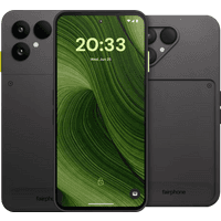 Koop Fairphone 6 256GB Zwart 5G + Fairphone 6 Protective Back Cover Zwart - 6151125242203