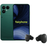 Koop Fairphone 6+ 256GB Groen 5G + Fairbuds Wireless Zwart - 6156414065082