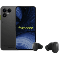 Koop Fairphone 6+ 256GB Zwart 5G + Fairbuds Wireless Zwart - 6156414068045