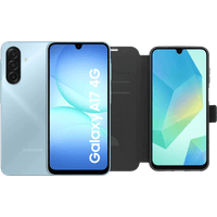 Koop Samsung Galaxy A17 128GB Blauw 4G + BlueBuilt Book Case Zwart - 6151143242216