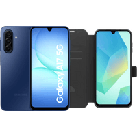 Koop Samsung Galaxy A17 128GB Blauw 5G + BlueBuilt Book Case Zwart - 6151147991929