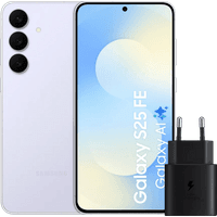 Koop Samsung Galaxy S25 FE 128GB Lichtblauw 5G + Samsung Oplader 25 Watt Zwart - 6151125726765