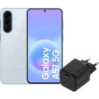 Koop Samsung Galaxy A57 128GB Lichtblauw 5G + BlueBuilt Oplader met Usb C Poort 45W Zwart - 6151137068044