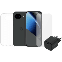 Koop Google Pixel 10a 128GB Zwart 5G + Compleet Accessoirepakket - 6151146928995