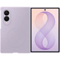 Koop Samsung Galaxy Z Fold 8 Siliconen Back Cover met Magneet Paars - 8806099229306