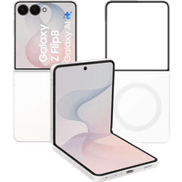 Koop Samsung Galaxy Z Flip 8 512GB Wit 5G + Samsung Back Cover met Magneet Transparant - 6156413990965