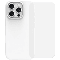 Koop BlueBuilt Back Cover iPhone 16 Pro Wit + Screenprotector Glas - 6151131643643