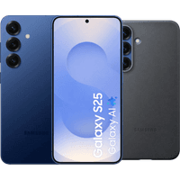 Koop Samsung Galaxy S25 128GB Donkerblauw 5G + Samsung Kindsuit Back Cover Zwart - 6151119477406