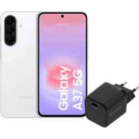 Koop Samsung Galaxy A37 128GB Wit 5G + BlueBuilt Oplader met Usb C Poort 45W Zwart - 6151136827802