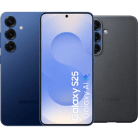Koop Samsung Galaxy S25 256GB Donkerblauw 5G + Samsung Kindsuit Back Cover Zwart - 6151119472456