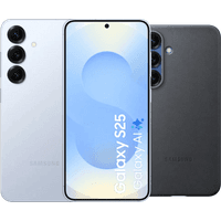 Koop Samsung Galaxy S25 256GB Lichtblauw 5G + Samsung Kindsuit Back Cover Zwart - 6151119474412