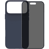 Koop BlueBuilt Protective Back Cover met MagSafe iPhone 17 Pro Max Blauw + BlueBuilt iPhone 17 Pro Max Privacy Screenprotector Glas - 6151127514513