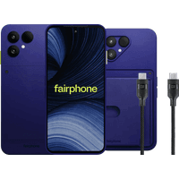 Koop Fairphone 6+ 256GB Blauw 5G + Basis Accessoirepakket - 6156414425411