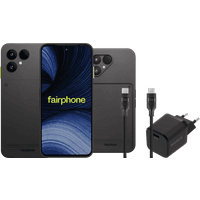 Koop Fairphone 6+ 256GB Zwart 5G + Compleet Accessoirepakket - 6156414440476