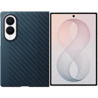 Koop Samsung Galaxy Z Fold 8 Carbon Back Cover met Magneet Blauw - 8806099238926