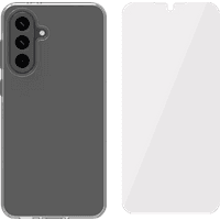 Koop BlueBuilt Back Cover Samsung Galaxy A56 Transparant + Screenprotector Glas - 6151128697659