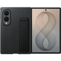 Koop Samsung Galaxy Z Fold 8 Standing Grip Back Cover met Magneet Zwart - 8806099393953