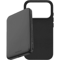 Koop BlueBuilt MagSafe Hoesje iPhone 18 Pro Leer Zwart + Powerbank 5.000 mAh Grijs - 6156414560563