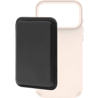 Koop BlueBuilt MagSafe Hoesje iPhone 18 Pro Max Beige + Kaarthouder Leer Zwart - 6156414583579