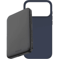 Koop BlueBuilt MagSafe Hoesje iPhone 18 Pro Max Blauw + Powerbank 5.000 mAh Grijs - 6156414574560