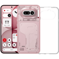 Koop Nothing Phone (4a) 256GB Roze 5G + BlueBuilt Back Cover Transparant - 6156414871812