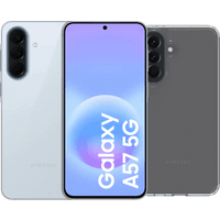 Koop Samsung Galaxy A57 256GB Lichtblauw 5G + BlueBuilt Back Cover Transparant - 6156414843895
