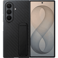 Koop Samsung Galaxy Z Fold 8 Ultra Standing Grip Back Cover met Magneet Zwart - 8806099393946