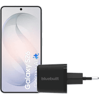 Koop Samsung Galaxy S26 512GB Wit 5G + BlueBuilt Oplader 65 Watt Zwart - 6151134333398