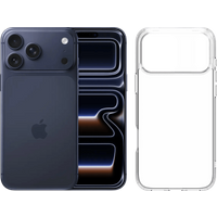 Koop Apple iPhone 17 Pro Max 512GB Blauw + BlueBuilt Protective Back Cover Transparant - 6151130288227