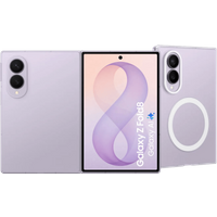 Koop Samsung Galaxy Z Fold 8 256GB Lila 5G + Samsung Back Cover met Magneet Transparant - 6156414030042