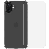 Koop BlueBuilt Protective Back Cover iPhone 16 Plus Transparant + Screenprotector Glas - 6151131495457