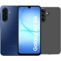 Koop Samsung Galaxy A17 128GB Blauw 5G + BlueBuilt Back Cover Transparant - 6156414856895