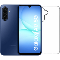Koop Samsung Galaxy A17 128GB Blauw 5G + BlueBuilt Back Cover Transparant - 6151128194141