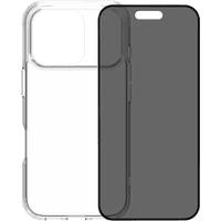 Koop BlueBuilt Protective Back Cover iPhone 17 Pro Transparant + BlueBuilt iPhone 17 Pro Privacy Screenprotector Glas - 6151127462425