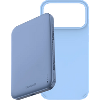 Koop BlueBuilt MagSafe Hoesje iPhone 18 Pro Max Lichtblauw + Powerbank 5.000 mAh Blauw - 6156414581599