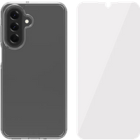 Koop BlueBuilt Protective Back Cover Samsung Galaxy A18/A17 Transparant + Screenprotector Glas - 6151128767789