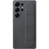 Koop Samsung S25 Ultra Standing Grip Back Cover Zwart - 8806095867809