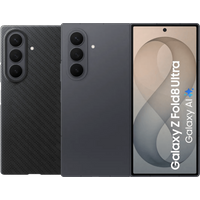 Koop Samsung Galaxy Z Fold 8 Ultra 256GB Zwart 5G + Carbon Back Cover met Magneet Zwart - 6151149514508