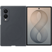 Koop Samsung Galaxy Z Fold 8 Siliconen Back Cover met Magneet Zwart - 8806099229320