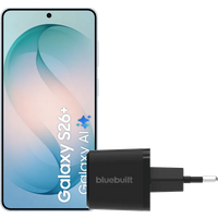Koop Samsung Galaxy S26 Plus 256GB Lichtblauw 5G + BlueBuilt Oplader 45 Watt Zwart - 6151134499469