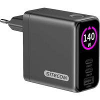Koop Sitecom 140W GaN Oplader met led scherm - 8716502033027
