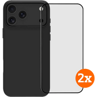 Koop BlueBuilt Protective Back Cover met MagSafe iPhone 17 Pro Max Black + Screenprotector Duo Pack - 6151132018006
