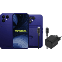 Koop Fairphone 6+ 256GB Blauw 5G + Compleet Accessoirepakket - 6156414440452